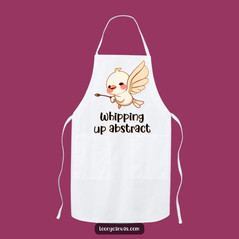 Funny Flying Chisel Apron: Abstract Art Kitchen Wear, Hilarious Chef Gift for Artists