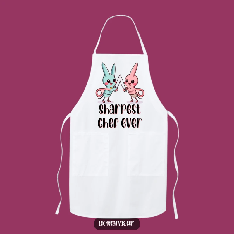 Funny Scissors Duel Apron, Cook with a Sharp Sense of Humor