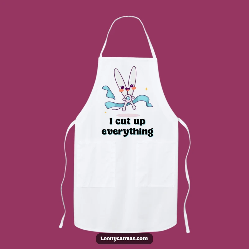 Funny Scissors Apron - Cook and Create with Delightful Snipping Flair