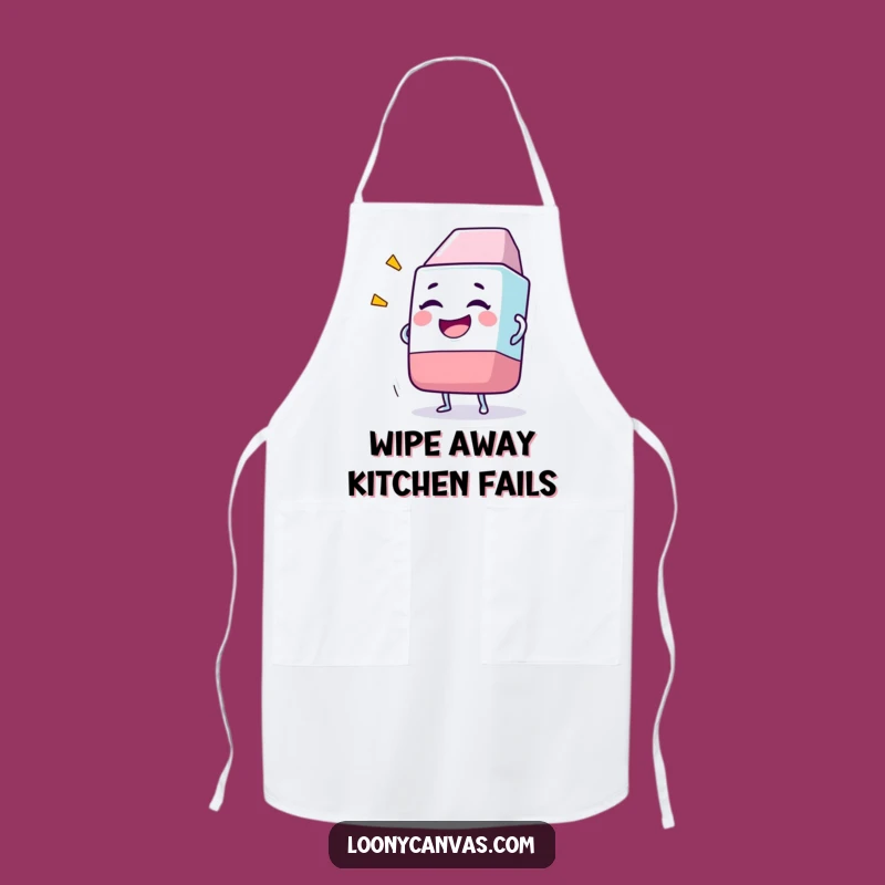 Funny Giggling Eraser Apron: Cook Up Laughs in the Kitchen