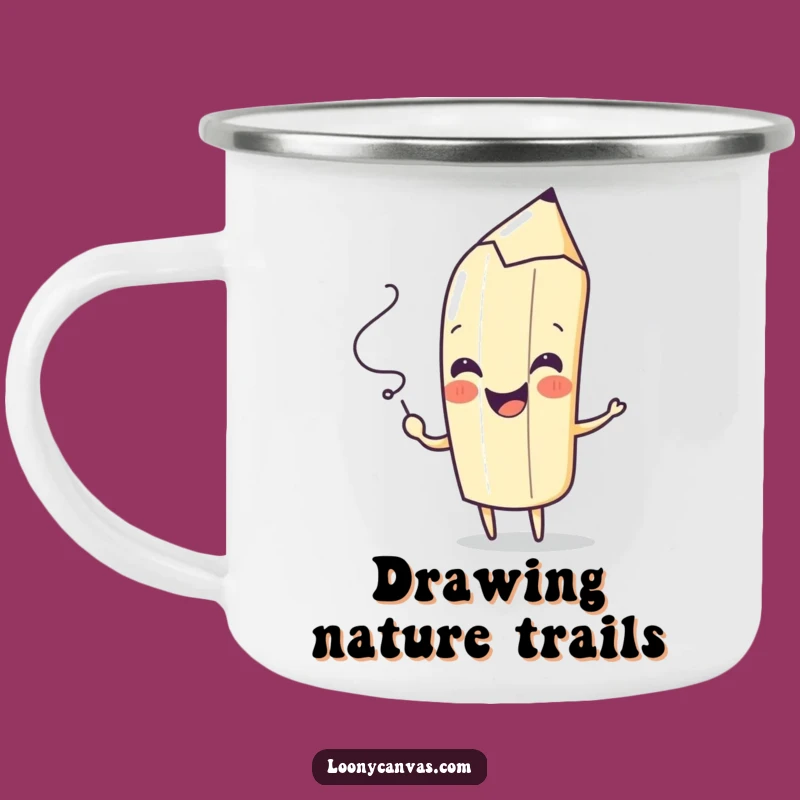 Funny Pencil Camping Mug - Fuel Your Adventures with Artistic Vibes