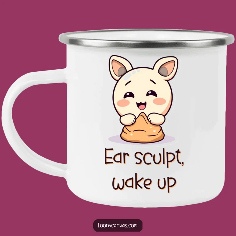 Funny Circle Sculptor Camping Mug: Durable Ear Art Cup, Great Funny Gift