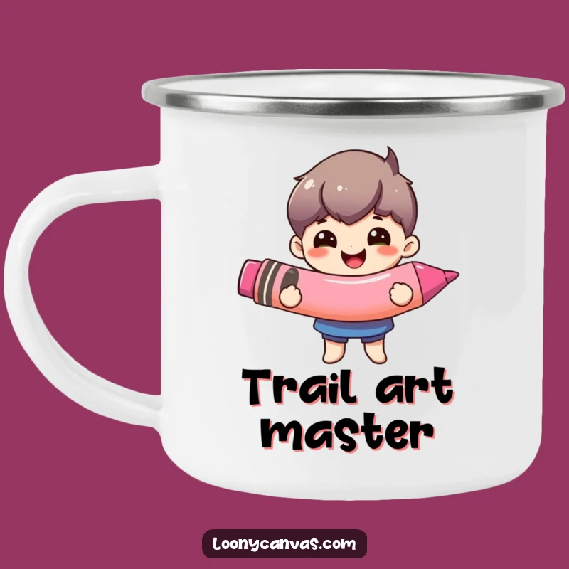 Funny Giant Crayon Camping Mug: Adventure & Art, Your Perfect Funny Gift!