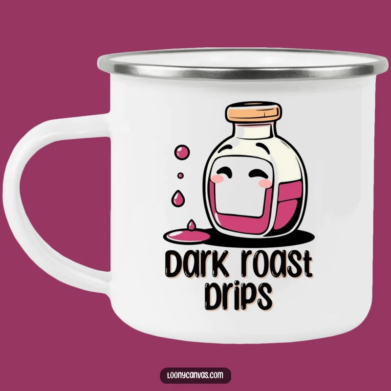 Funny Ink Bottle Camping Mug: Giggling Character for Inspired Outdoor Art