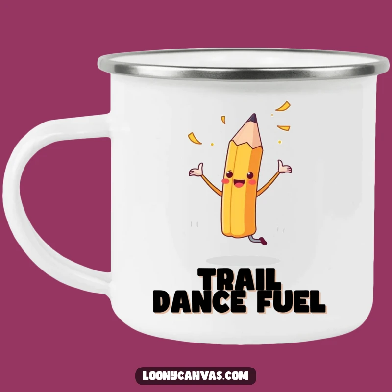 Funny Cheerful Pencil Camping Mug: Sip with Artistic Spirit