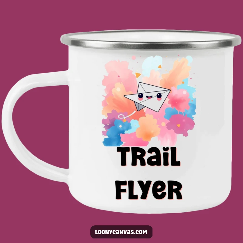Funny Paper Airplane Camping Mug, Travel and Sip with Joy