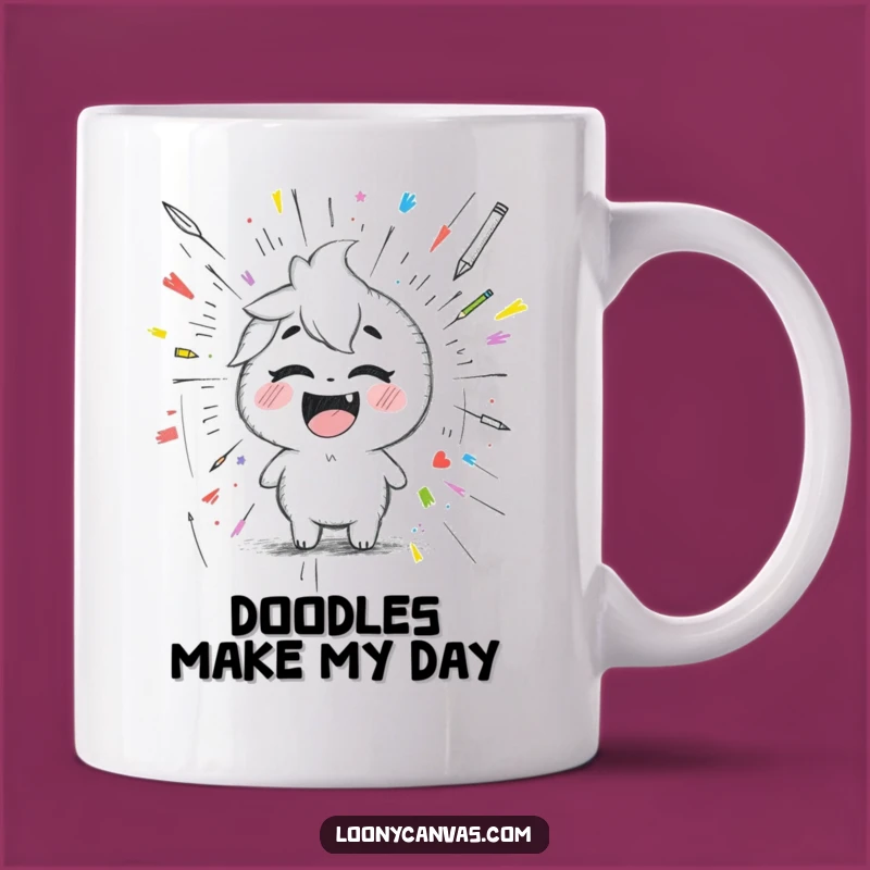 Funny Kawaii Pencil Mug: Hilarious Gift for Creative Mess Makers