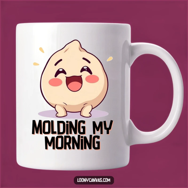 Funny Excited Clay Ball Mug: Shape Your Day with Laughter