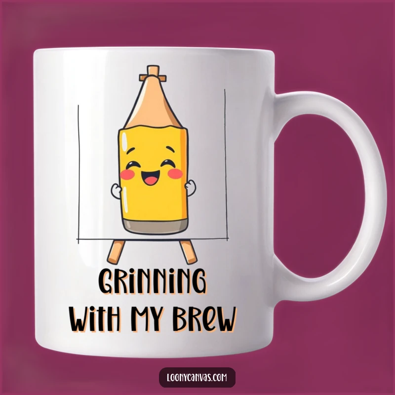 Funny Giggling Crayon Mug: Smile with Artistic Joy