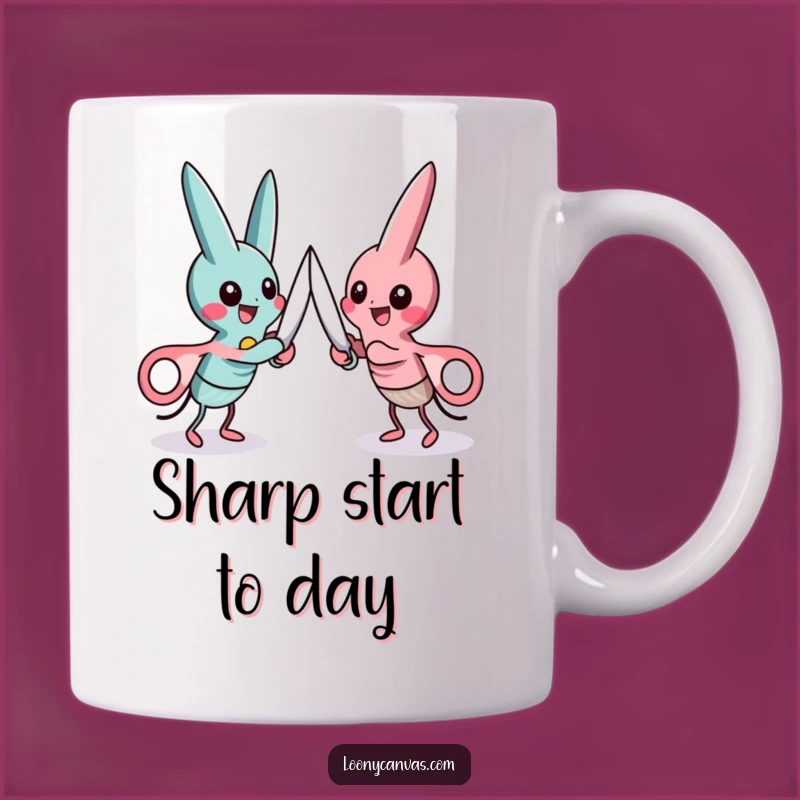 Funny Scissors Duel Mug, A Sharp Gift for Humorous Friends