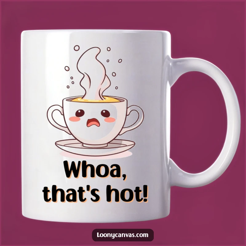 Funny Startled Teacup Geyser Mug: Hilarious Hot Beverage Gift for Tea Lovers