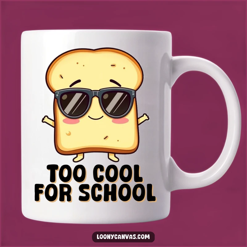 Funny Toast Sunglasses Mug: Hilarious Breakfast Character Gift for Coffee Lovers