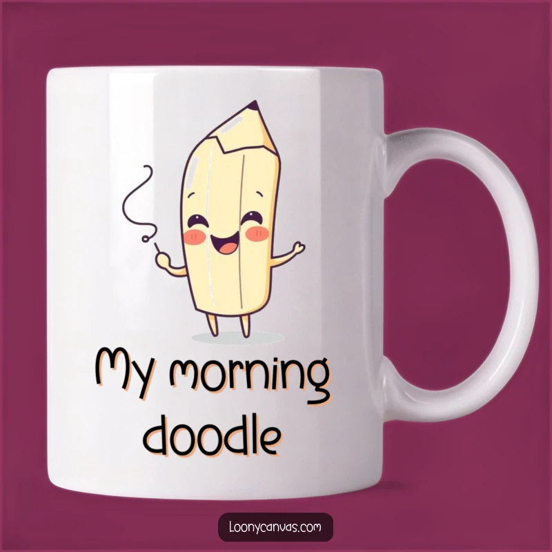 Funny Pencil Mug - Unleash Your Creativity with Playful Squiggle Art