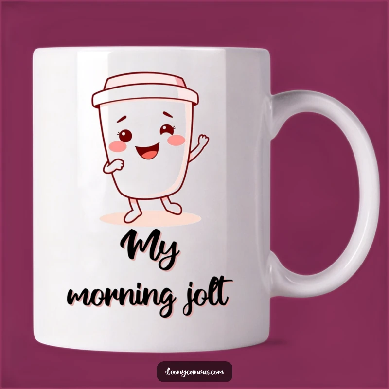 Funny Kawaii Coffee Cup Mug, Dancing Jig Enthusiast Gift for Coffee Lovers