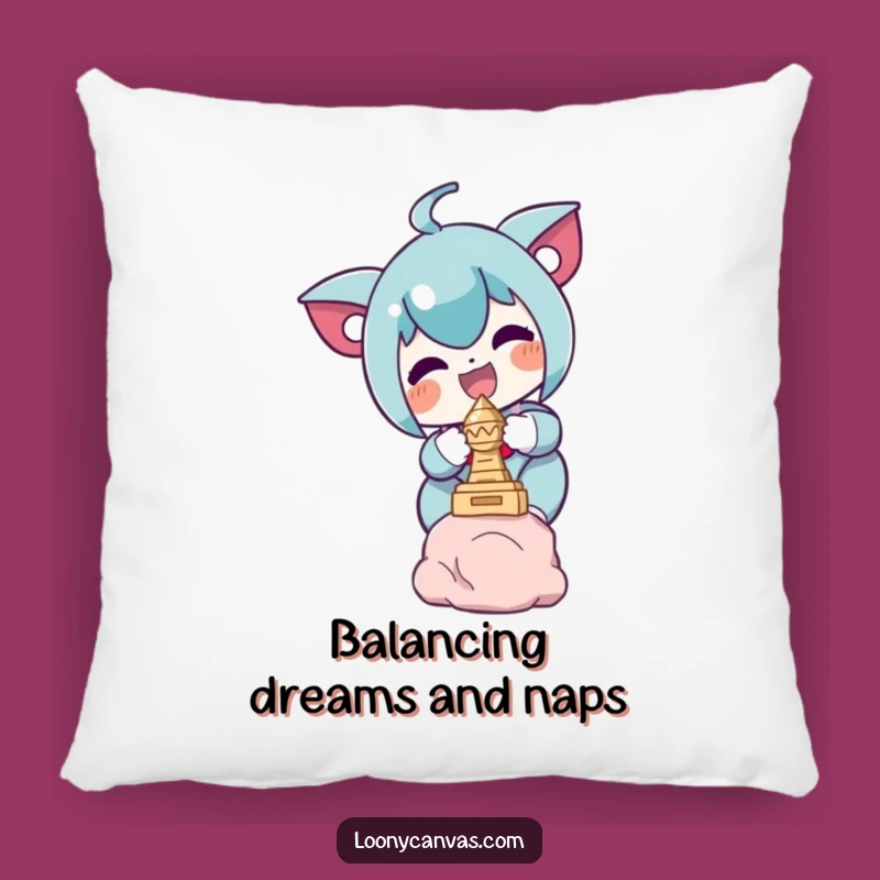 Funny Sculpture Pillow: Delighted Character Comfort, Whimsical Art Lover's Funny Gift