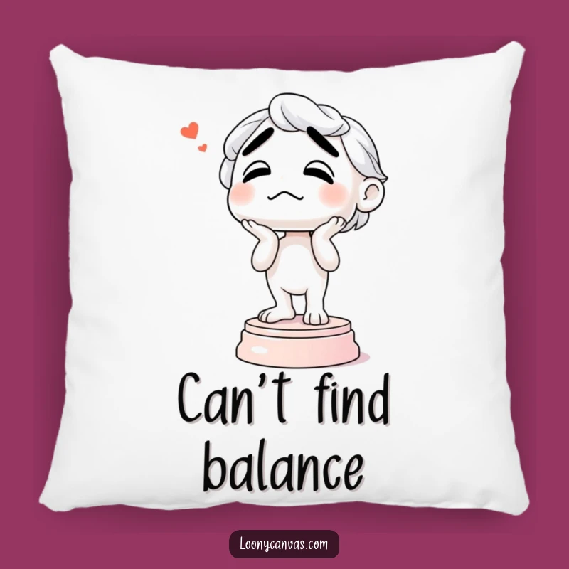 Funny Confused Sculpture Pillow: Hilarious Comfort for Art Lovers