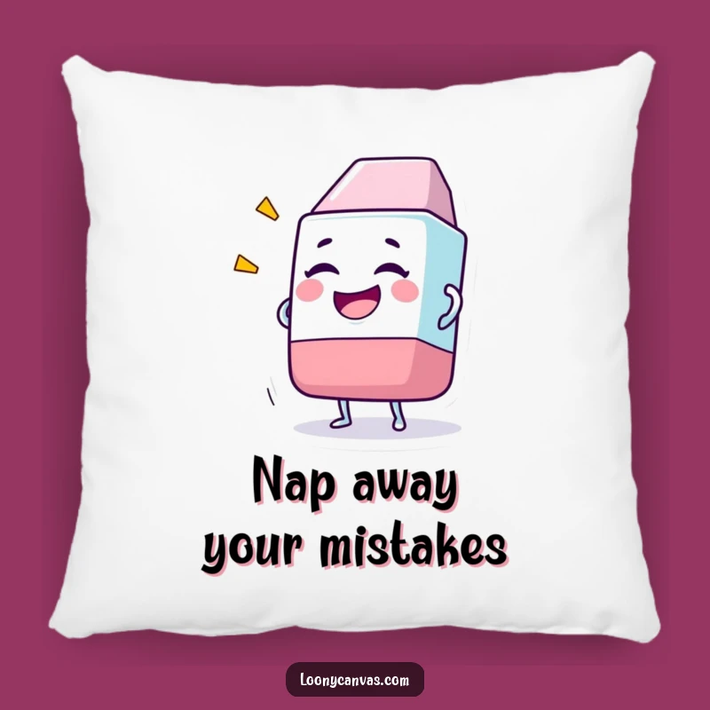 Comfy Funny Giggling Eraser Pillow: Add Humor to Your Couch