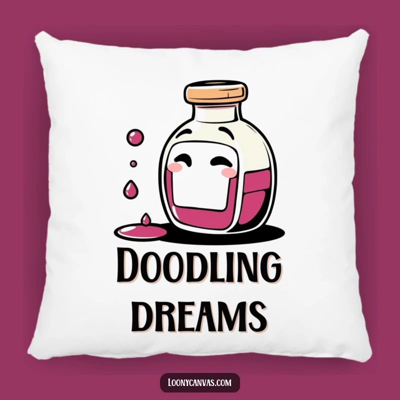 Funny Ink Bottle Pillow: Giggling Character for Creative, Cozy Spaces