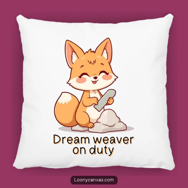 Funny Fox Cloud Sculptor Pillow: Cozy Comfort with a Whimsical Touch