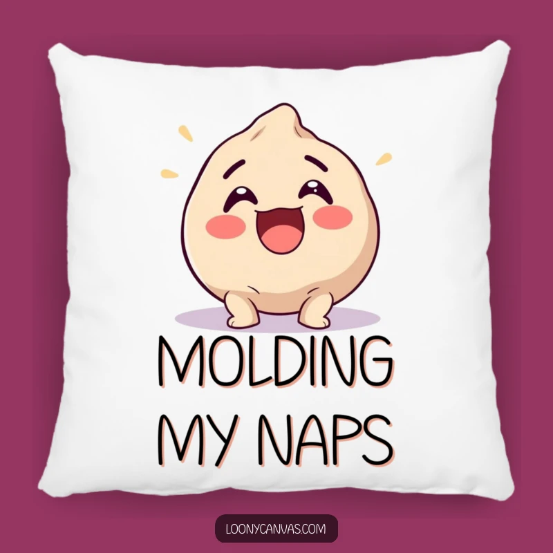 Funny Excited Clay Ball Pillow: Cozy Up with Artistic Squish