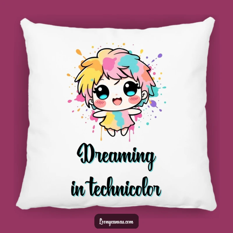 Funny Ink Blot Pillow: Comfy Colors For Your Comfort