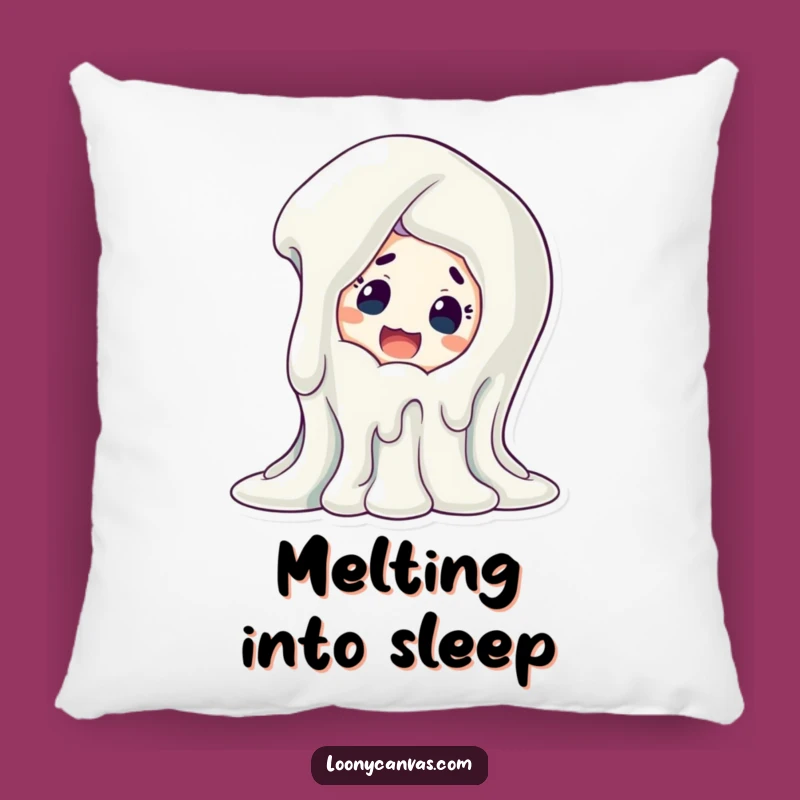 Funny Melting Art Pillow: Cozy & Quirky Comfort, The Ultimate Funny Gift!