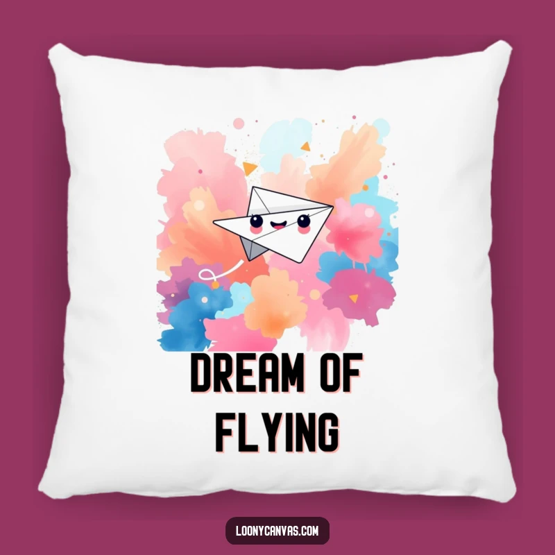 Funny Paper Airplane Pillow, Cozy Comfort for Dreamers
