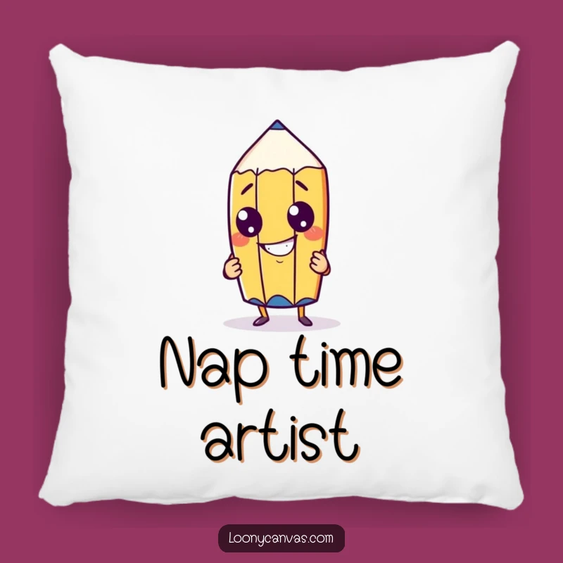 Funny Pencil Pillow: Cheeky Character for Creative, Cozy Spaces