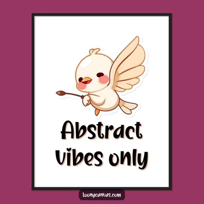 Funny Flying Chisel Digital Art: Abstract Creation Download, Hilarious Gift for Art Collectors