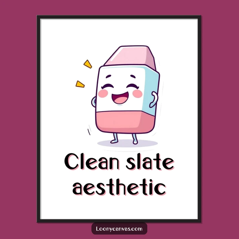 Funny Giggling Eraser Digital Art: Instant Humor for Your Walls