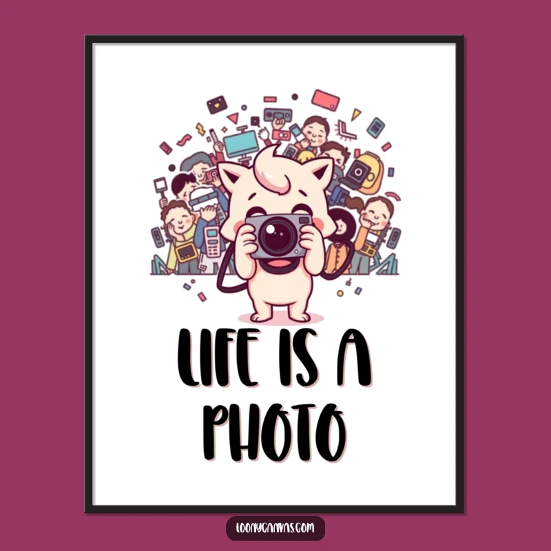 Funny Kawaii Camera Digital Art: Instant Creative Decor