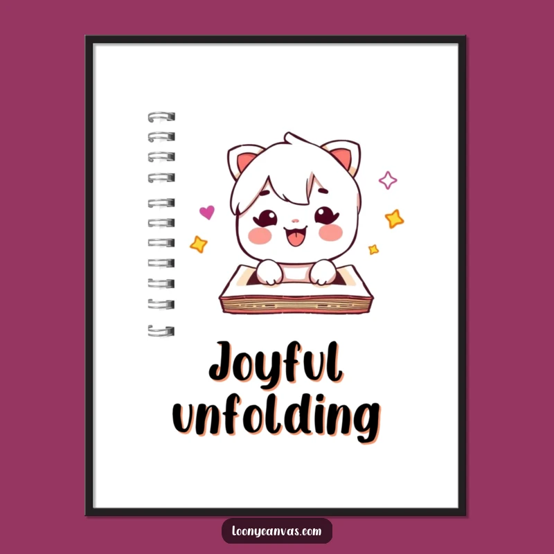 Funny Kawaii Sketchpad Digital Print: Instant Cheerful Art for Walls