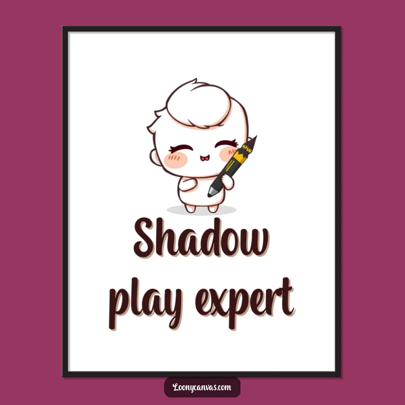 Funny Mischievous Charcoal Digital Art: Smudge and Wink Creation