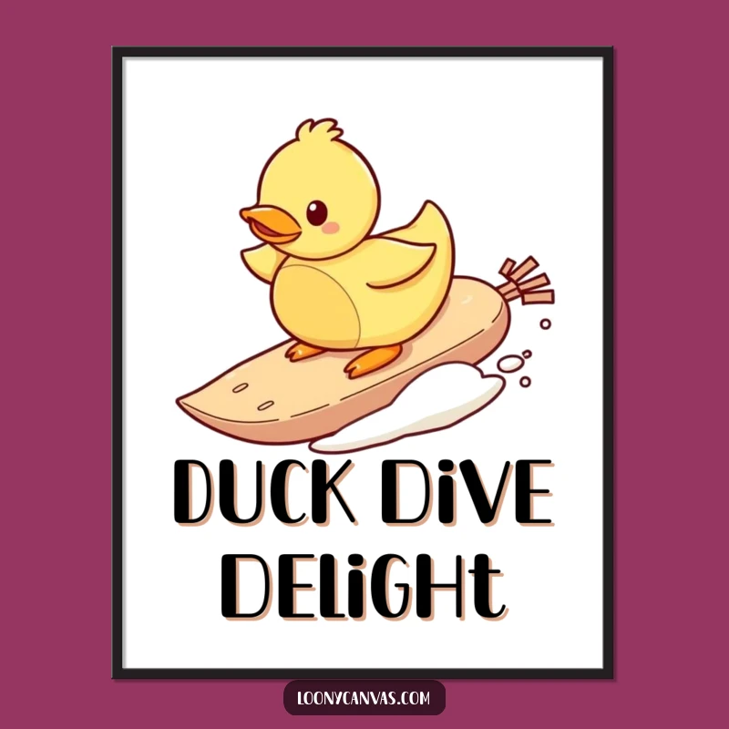 Funny Surfing Duck Teabag Digital Art - Instant Aquatic Fun.