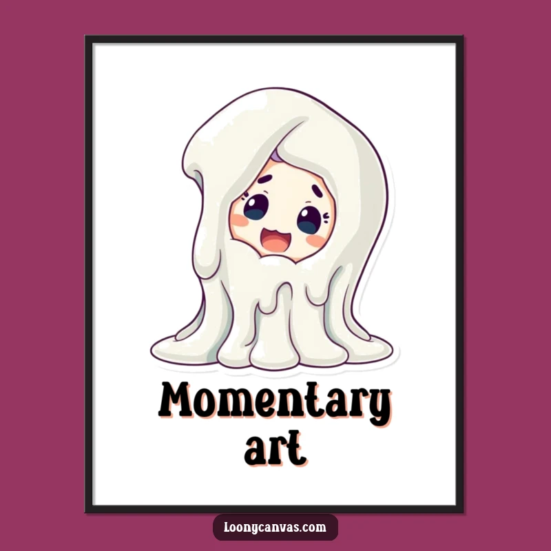 Funny Melting Sculpture Digital Art: Instant Surreal Decor, Perfect Funny Gift!