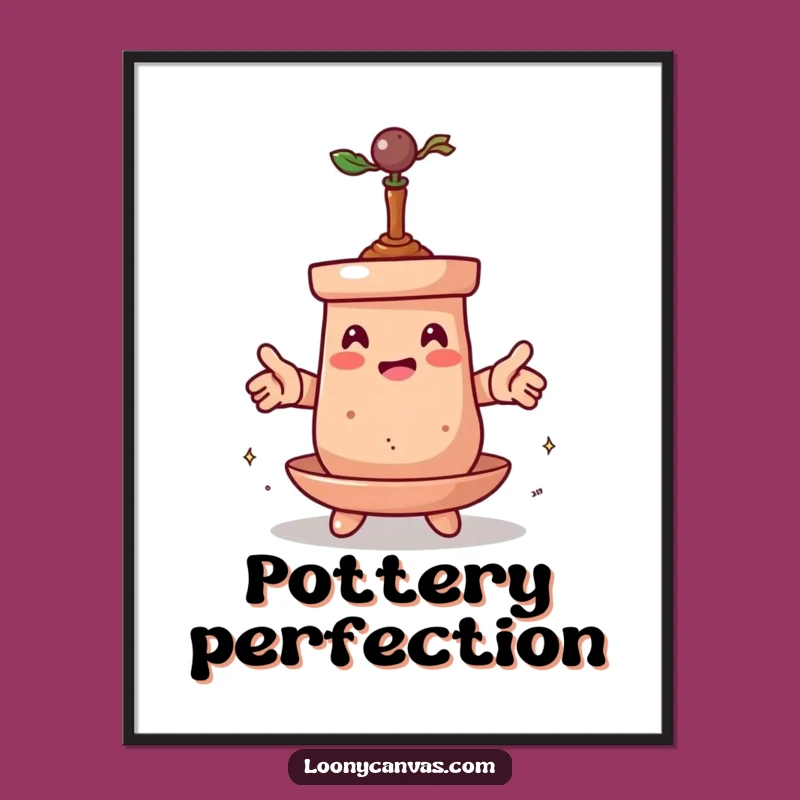 Funny Clay Pot Digital Art: Spinning Transformation Download, Hilarious Gift for Art Collectors