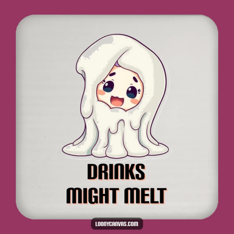 Funny Melting Art Coasters: Protect Surfaces with Quirky Style, Great Funny Gift!