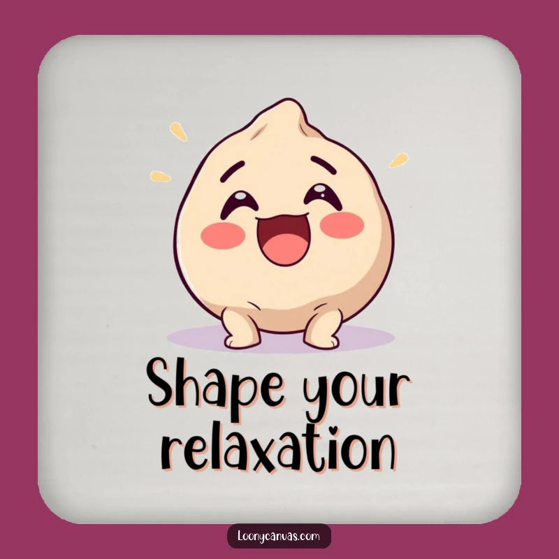 Funny Excited Clay Ball Coaster: Protect Surfaces with Artful Fun