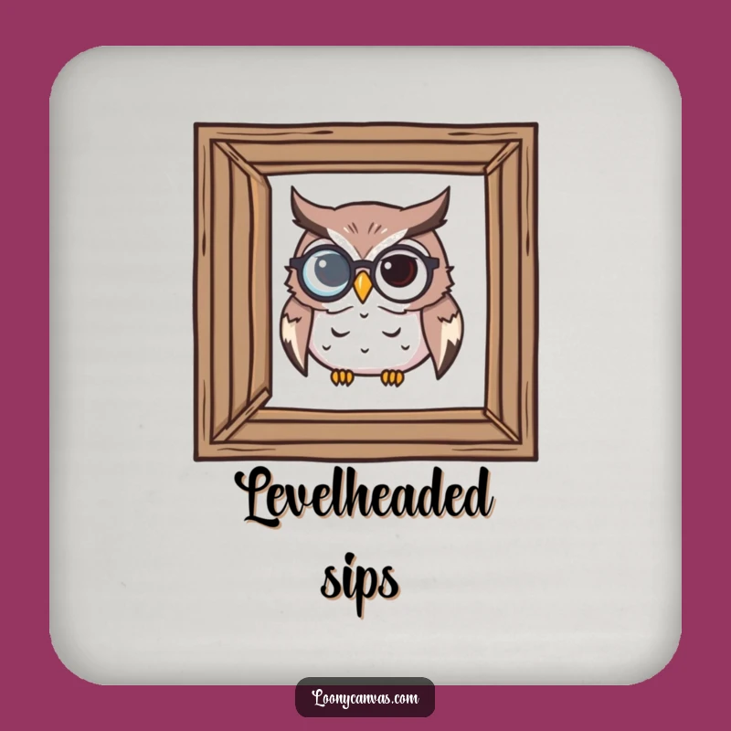 Funny Owl Art Critic Coasters: Protect Surfaces with Precision