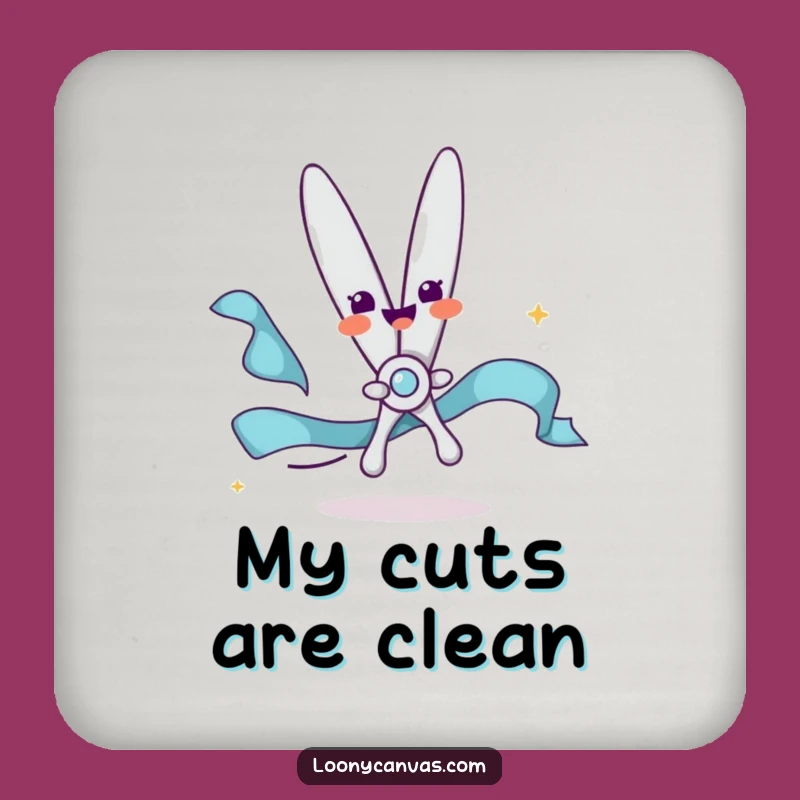 Funny Scissors Coasters - Protect Surfaces with Delightful Snipping Charm