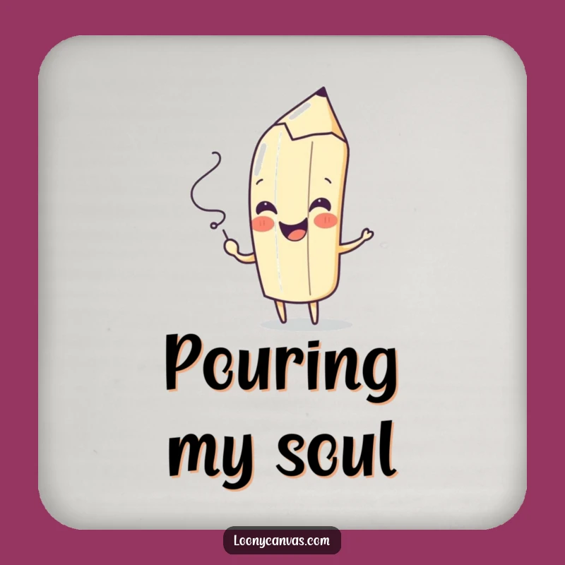 Funny Pencil Coasters - Protect Your Surfaces with Artistic Flair