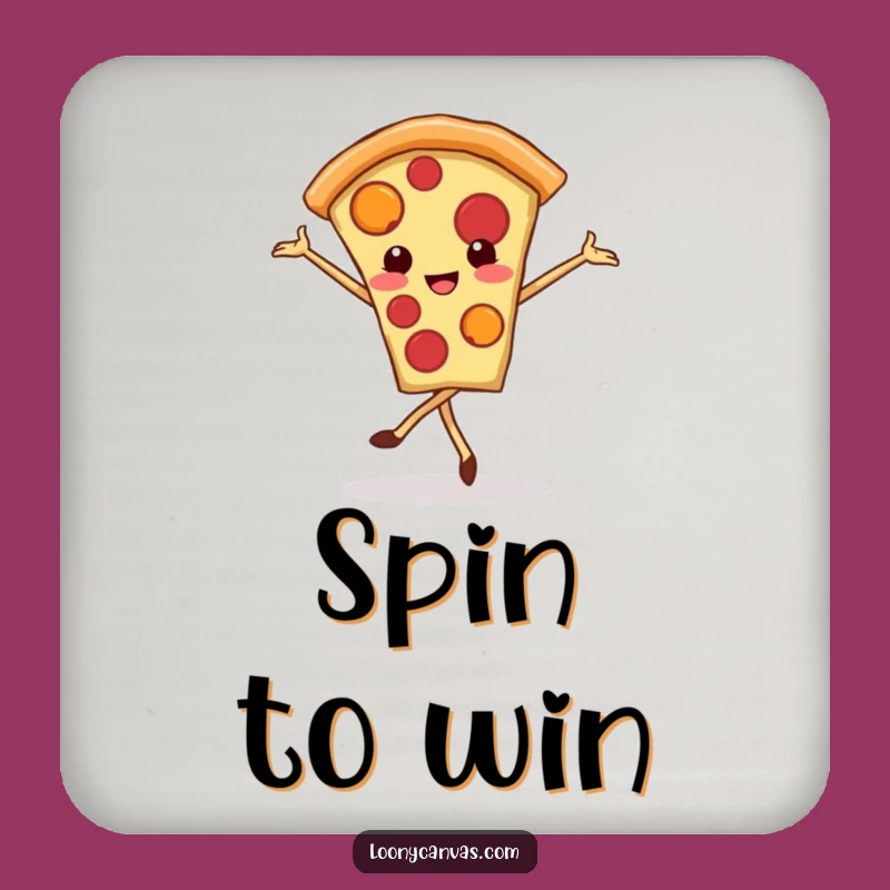 Funny Kawaii Pizza Coasters: Protect Surfaces With Dance