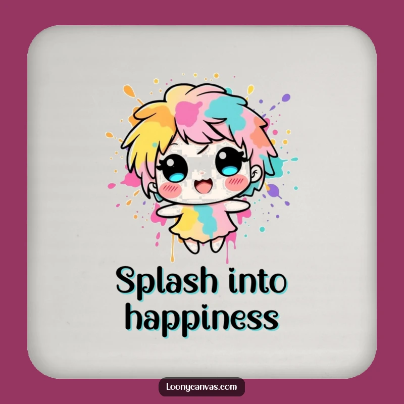 Funny Ink Blot Coaster: Protect Surfaces With Art