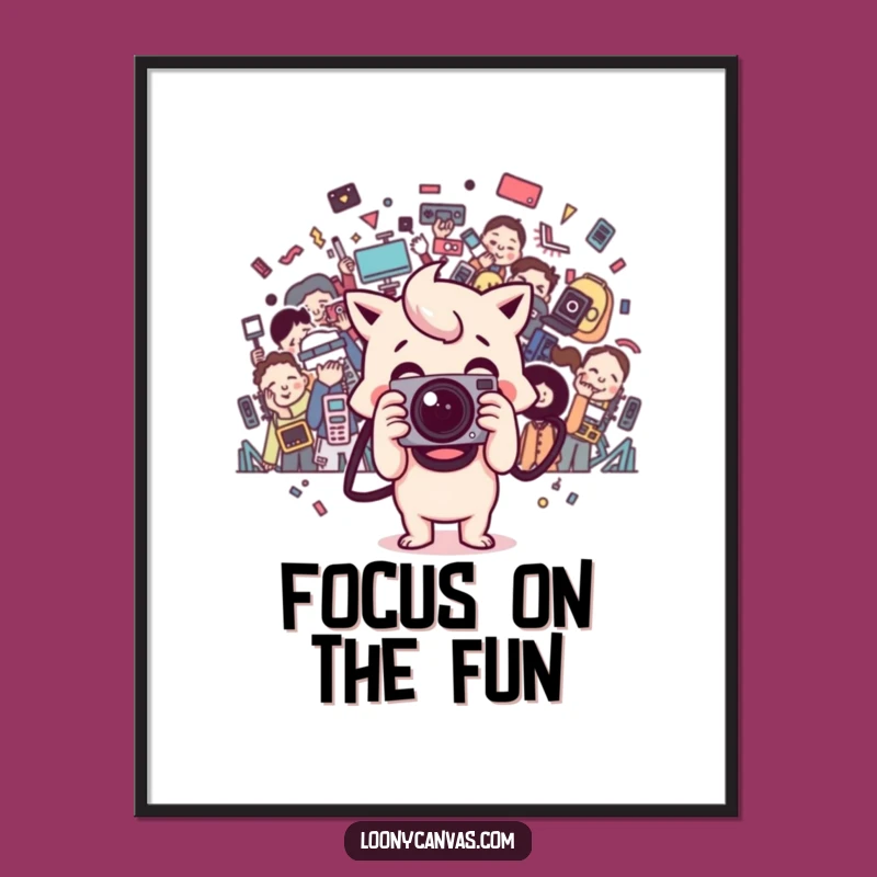 Funny Kawaii Camera Poster: Wall Art For Creative Souls