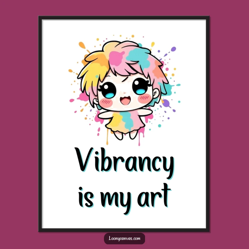 Funny Ink Blot Poster: Wall Art For Vibrant Spaces