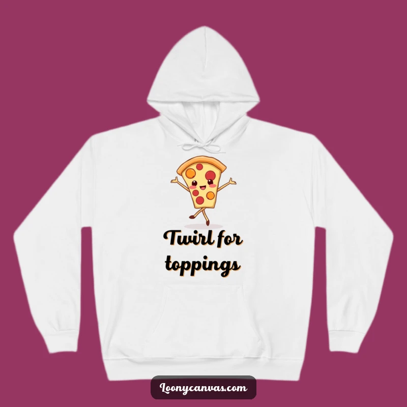 Cozy Funny Kawaii Pizza Hoodie: Warmth For Dancing Foodies