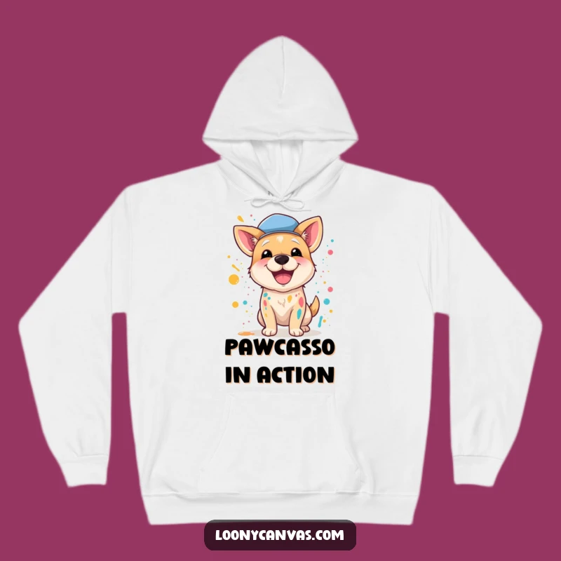 Funny Dog Artist Hoodie: Cozy Comfort with a Wildly Creative Canine
