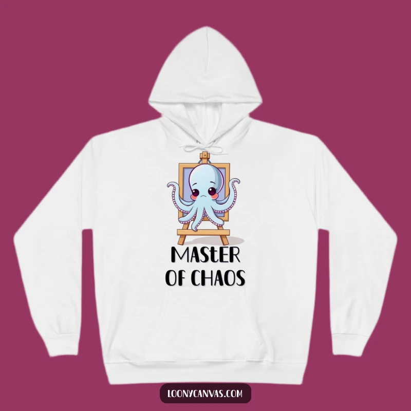 Funny Goofy Octopus Hanging Art Hoodie: Cozy Comfort for Decorating Disasters