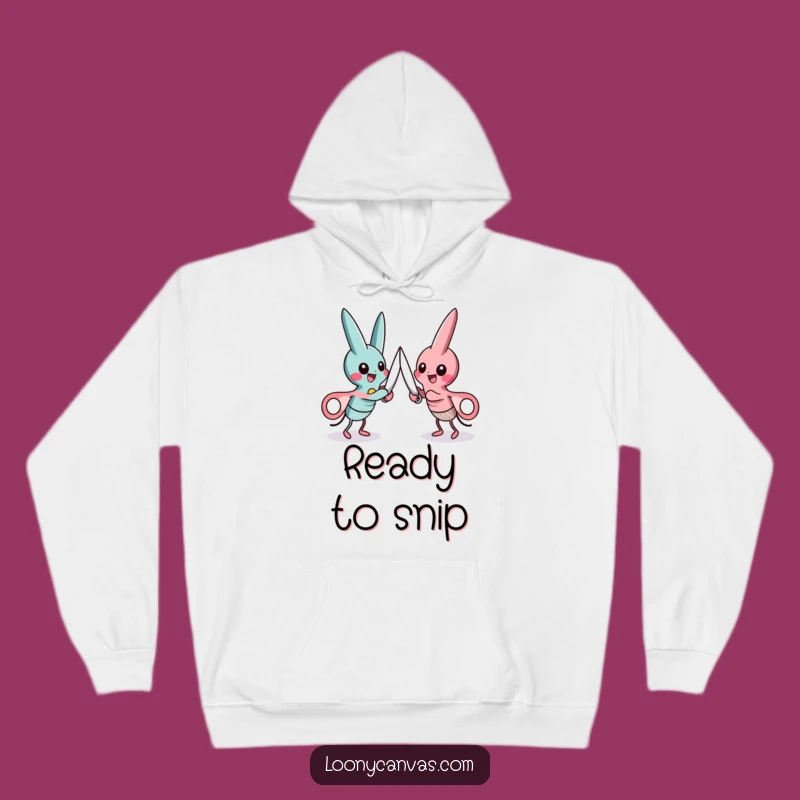 Funny Scissors Duel Hoodie, Stay Sharp and Cozy with Humor