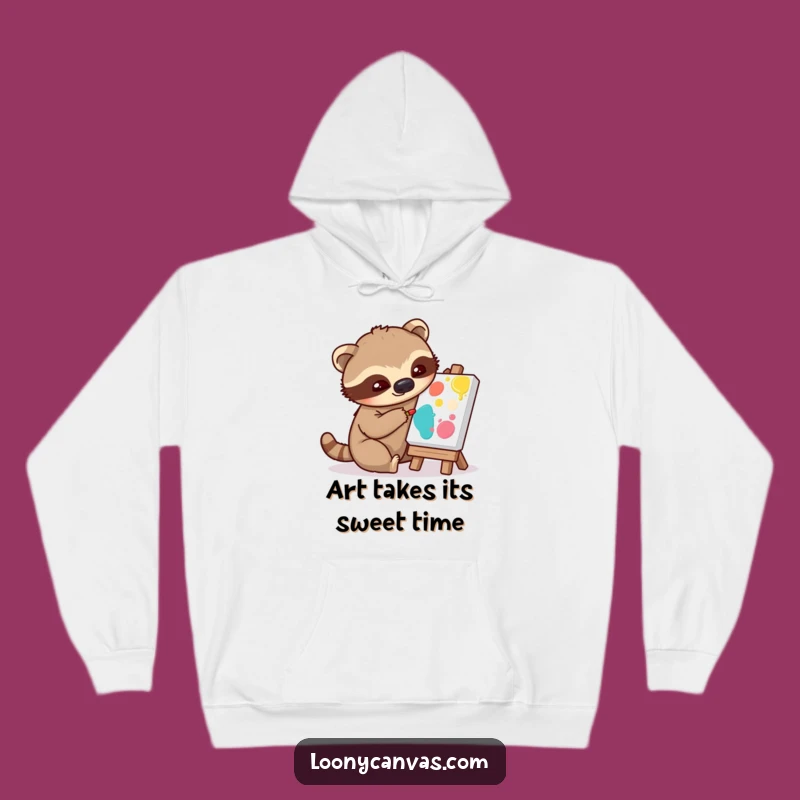 Funny Sloth Art Hoodie: Cozy Up With A Slow-Motion Masterpiece - Epic Funny Gift!